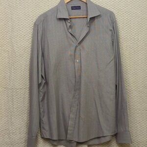 Ralph Lauren Purple Label Dress Shirt Mens XL - Gray